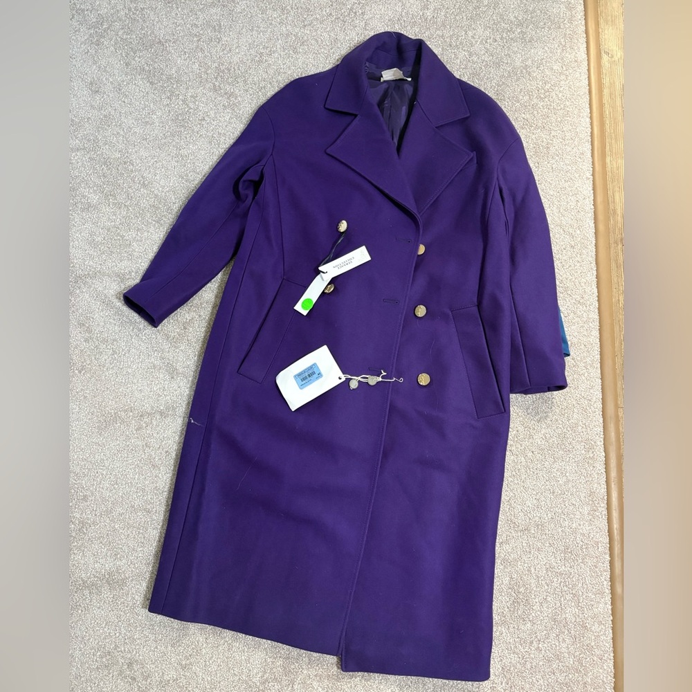 Versace Collection wool coat NWT 40 cappotto donna tessuto